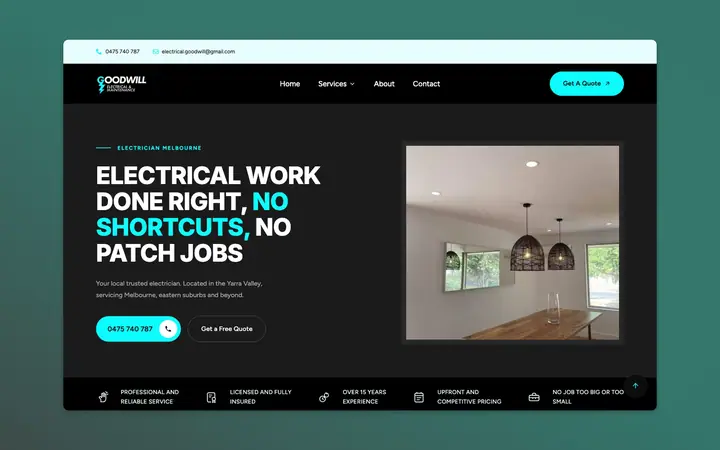 Goodwill Electrical website