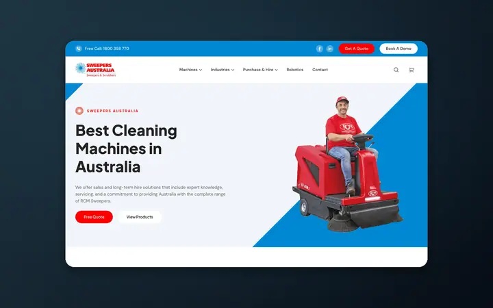 Sweepers Australia website